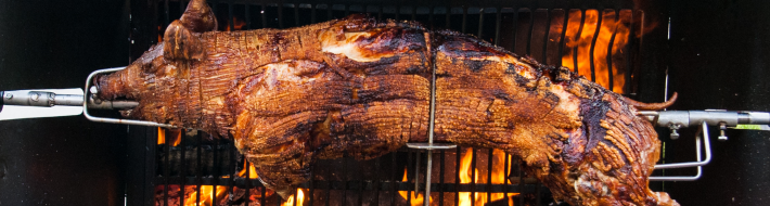 Spanferkel am Grill Spanferkel am Grill